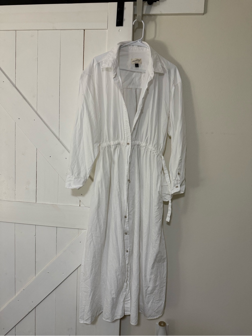 Women’s maxi button down dress large